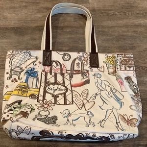 BRIGHTON BOULEVARD CITY CANVAS TOTE BAG